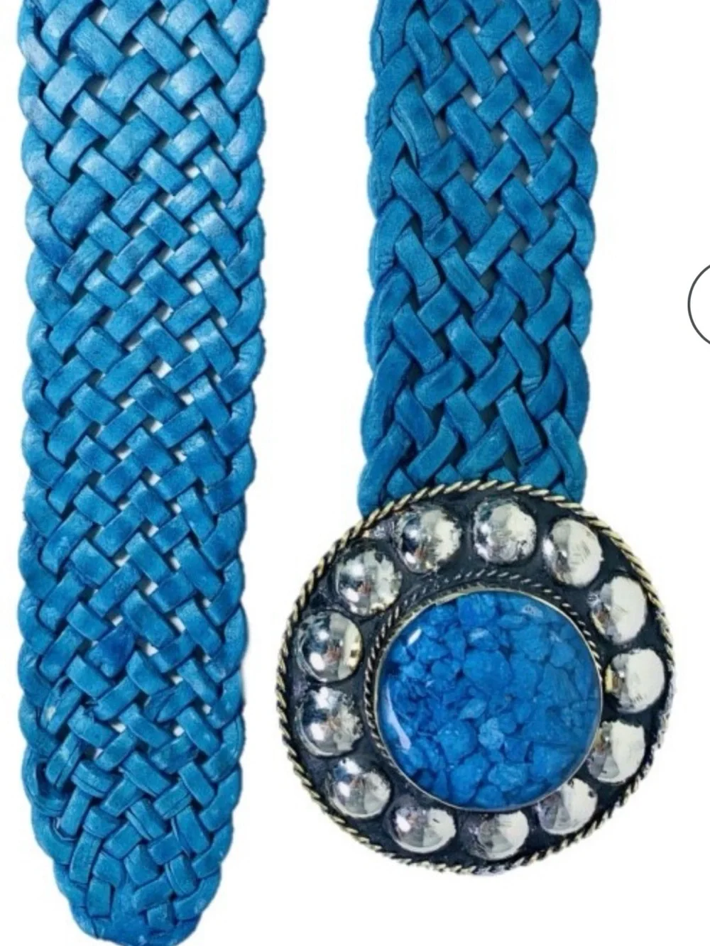 # BRAIDED LARGE BUCKLE BELTS